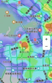 最准的锡城人口热力图—有钱人住的地方不挤