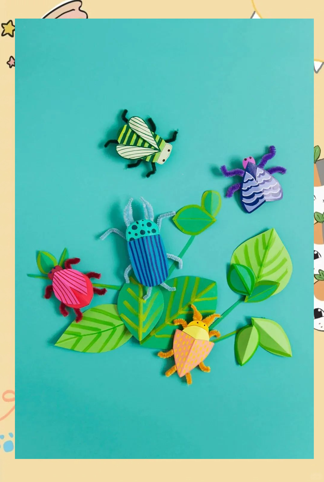 春天昆虫手工大赏,陪娃一起创意无限!