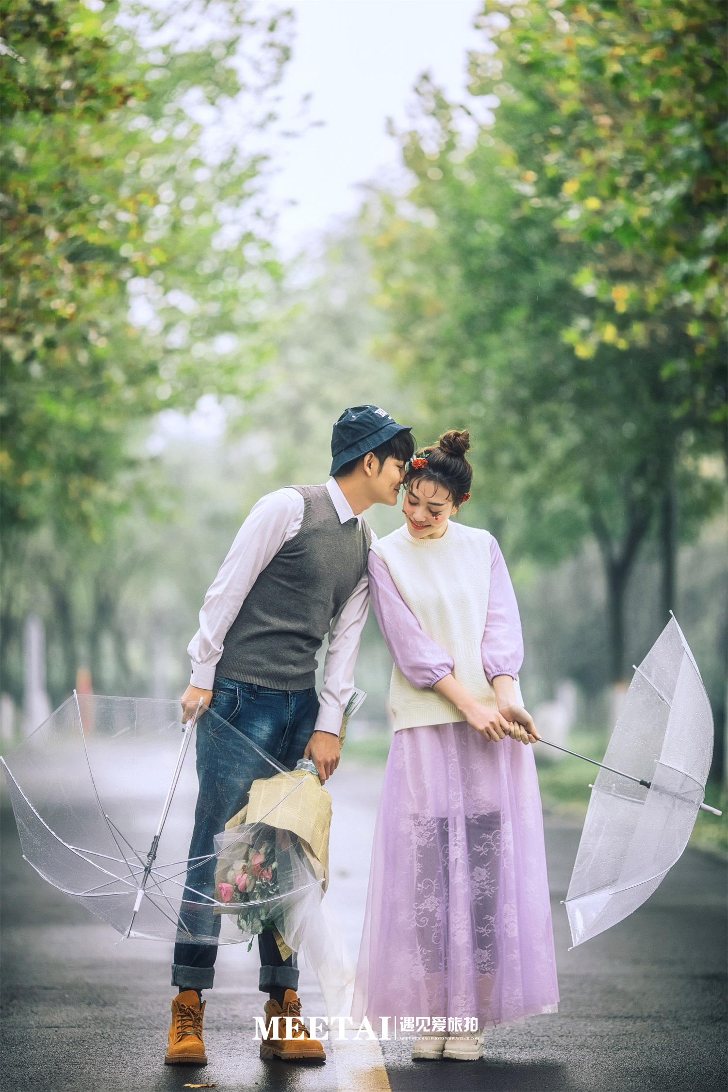 厦门小清新婚纱照属于春天里的婚纱照不得不喜欢