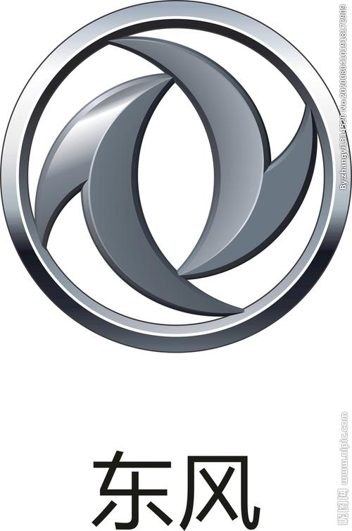 东风汽车公司车标:这款广为人知的东风车标,以两个红色椭圆相互街织