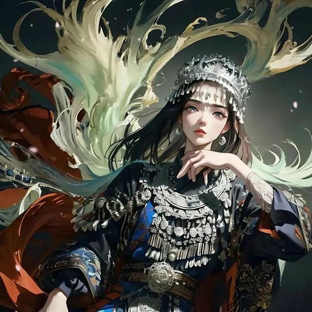 苗族少女,想要去江南的岸边偷一缕春风,去旧城的时光里偷一个你