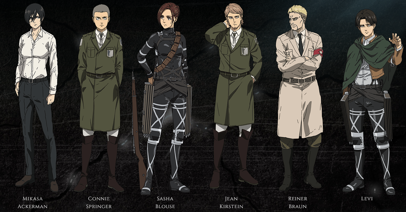 进击的巨人最终季:官方发布全新人设,三笠变成路人,全员发福