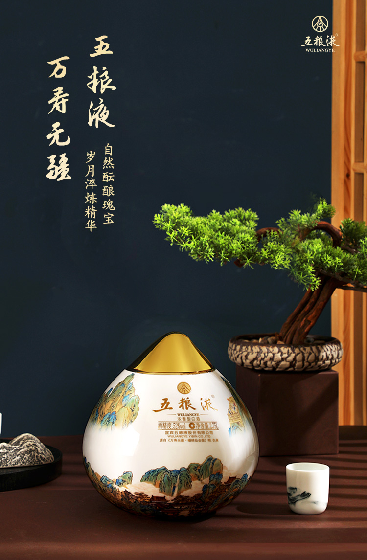 一瓶祝寿辰,寿辰泽洪福——五粮液万寿无疆寿桃酒