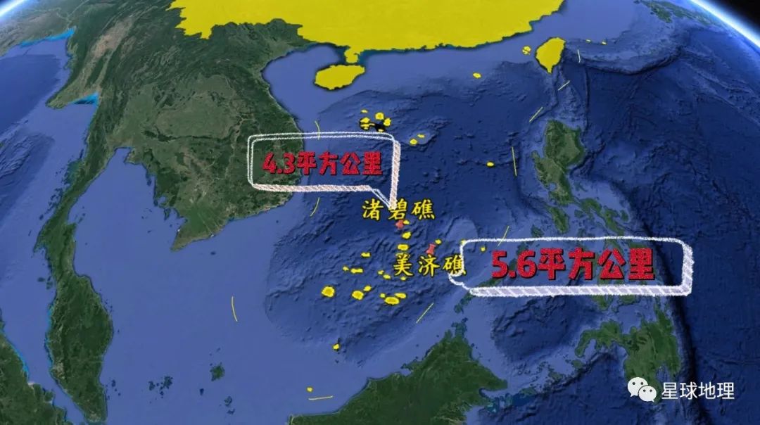 南海渚碧島和美濟島,基建如此繁華,填海造陸100平方公里要多久