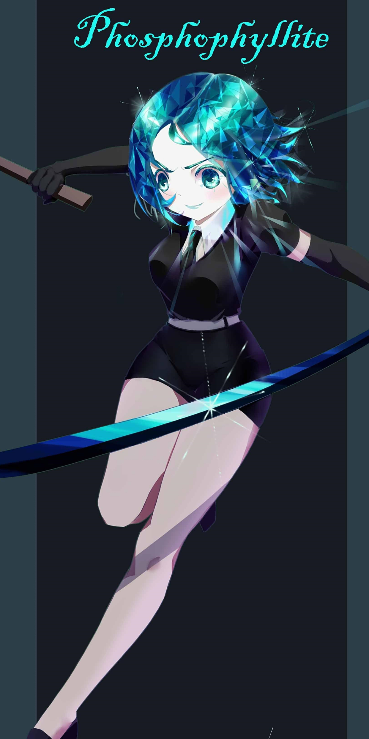 《宝石之国》磷叶石,动漫全面屏壁纸无水印分享