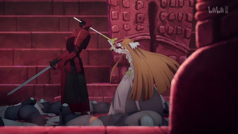 如何评价刀剑神域异界战争第13话?诗乃秀恩爱,莉法放福利,不如这杂兵的一句话