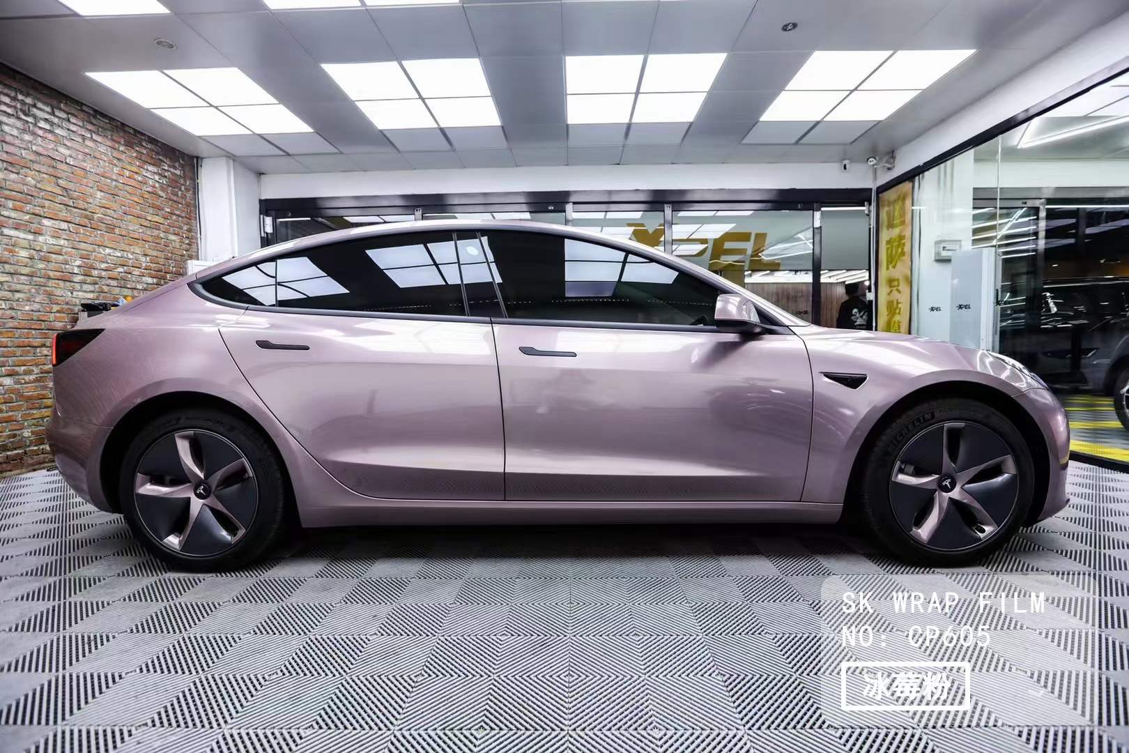 skto高端定制改色膜冰莓粉(保时捷原厂色)颜色随心,个性十足