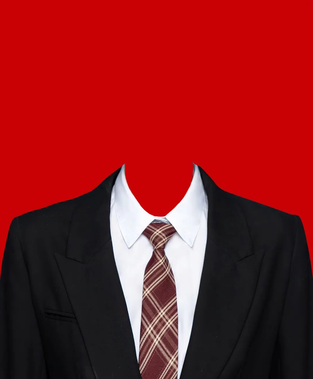 红底西装证件照电子p图素材