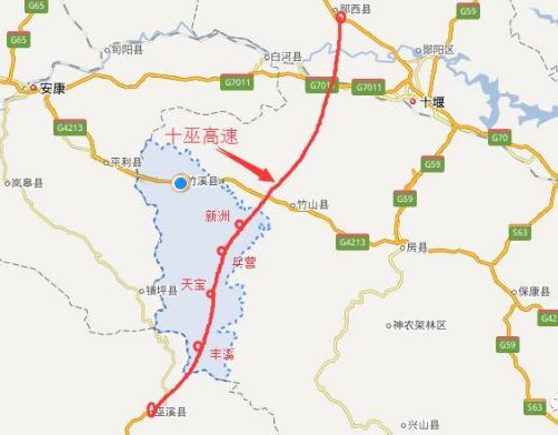 十巫高速郧西至鲍峡段路线方案确定 设计速度80公里/小时