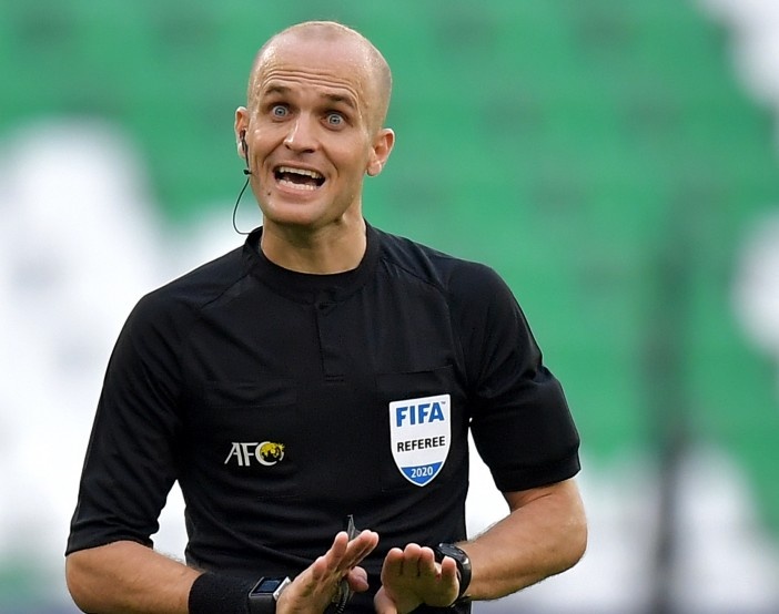 北青:约旦裁判马哈德梅赫执法中澳之战,曾在中超罚下武磊