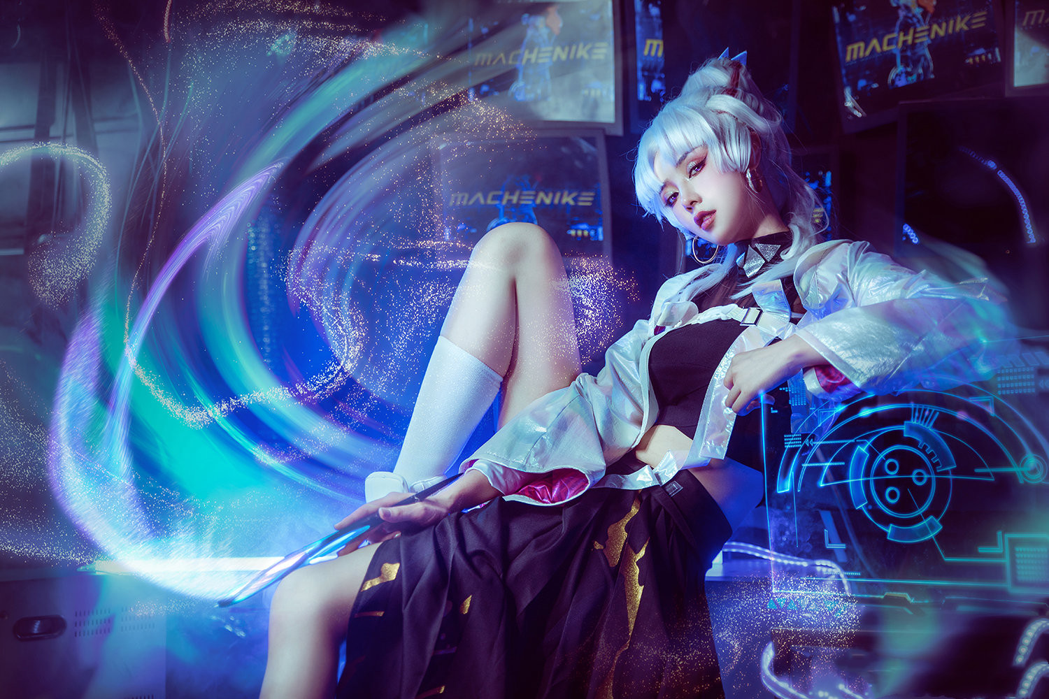 三组国内coser扮演的人气手游《王者荣耀》角色"上官婉儿"!