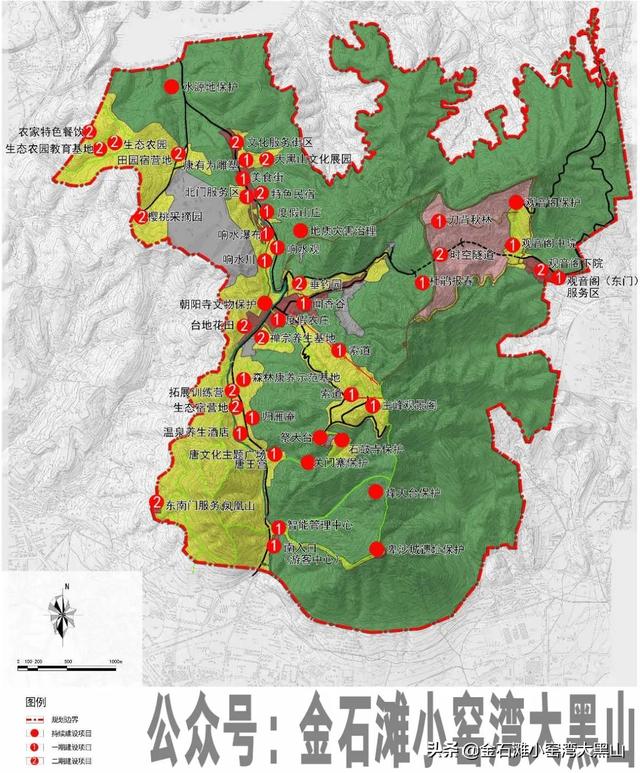 大黑山风景区地图图片