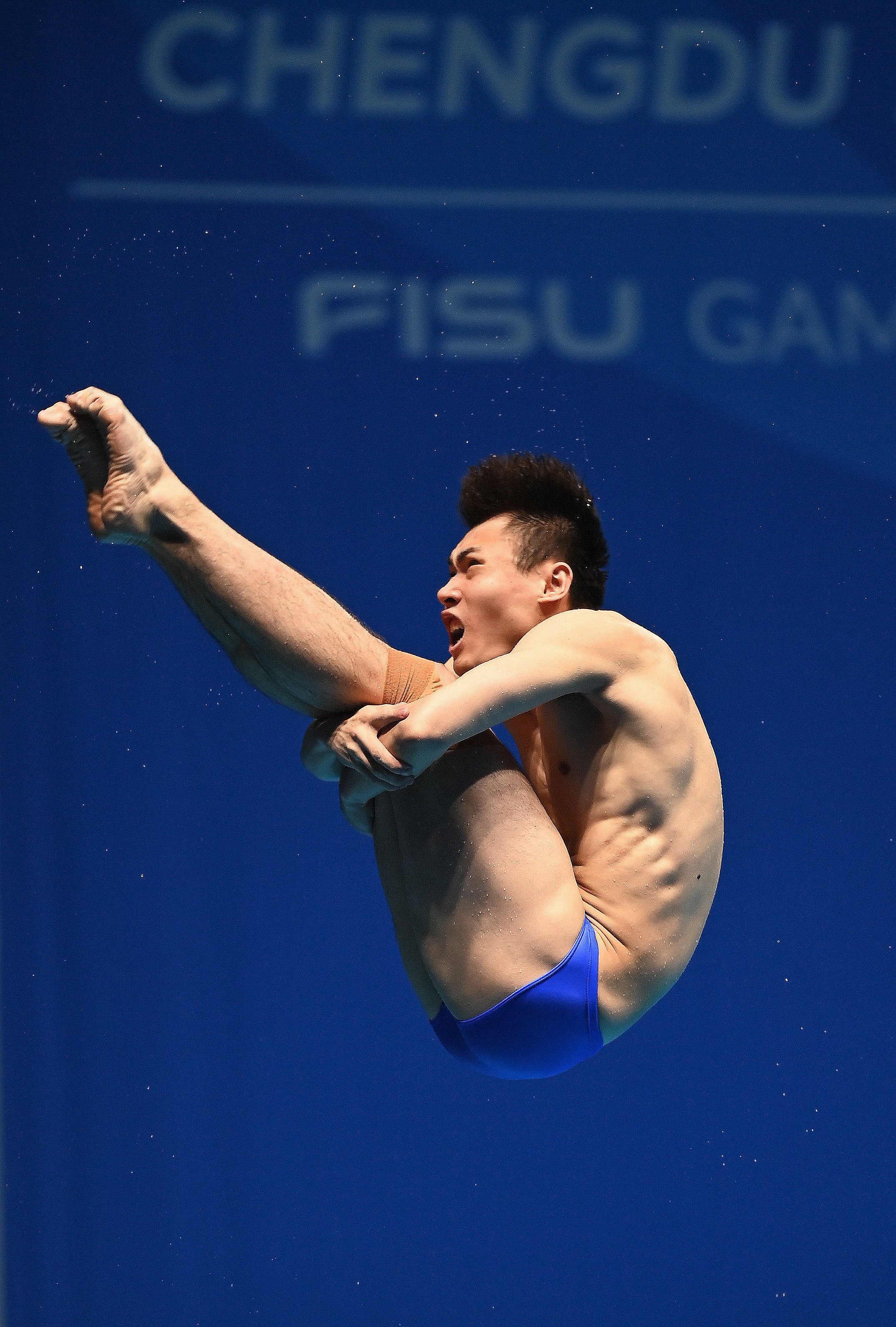 跳水——男子3米跳板:张文澳,梁朝辉晋级决赛