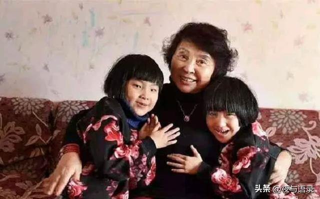 60 岁老太盛海琳女儿女婿去世后冒死生双女,今年74岁的她女儿14岁