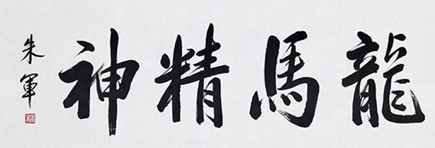 央视才子朱军的书功非常棒,气韵非凡,堪称字如其人一样帅!