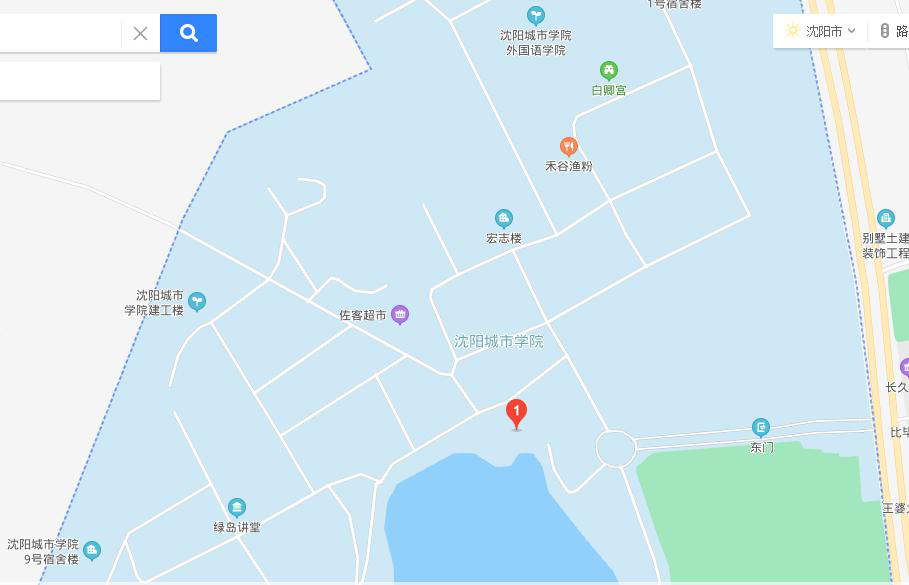 沈阳城市学院校园地图图片
