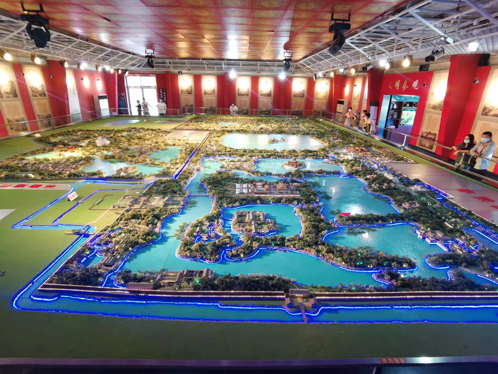 圆明园全景沙盘模型:乘坐时光机穿越历史,见证圆明园的辉煌时期