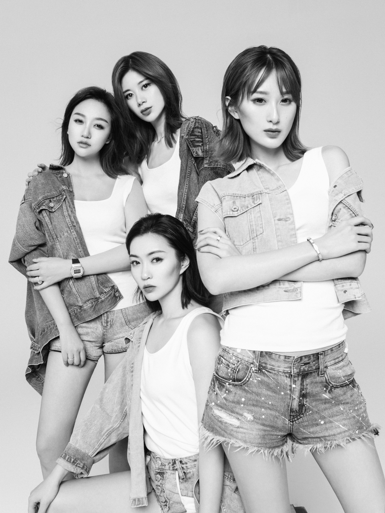 女子团队形象照,闺蜜照,姐妹团的写真天花板