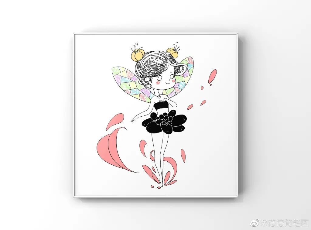 3分钟教会你这些超简单可爱又清新的小女孩简笔画,这波教程真给力,附