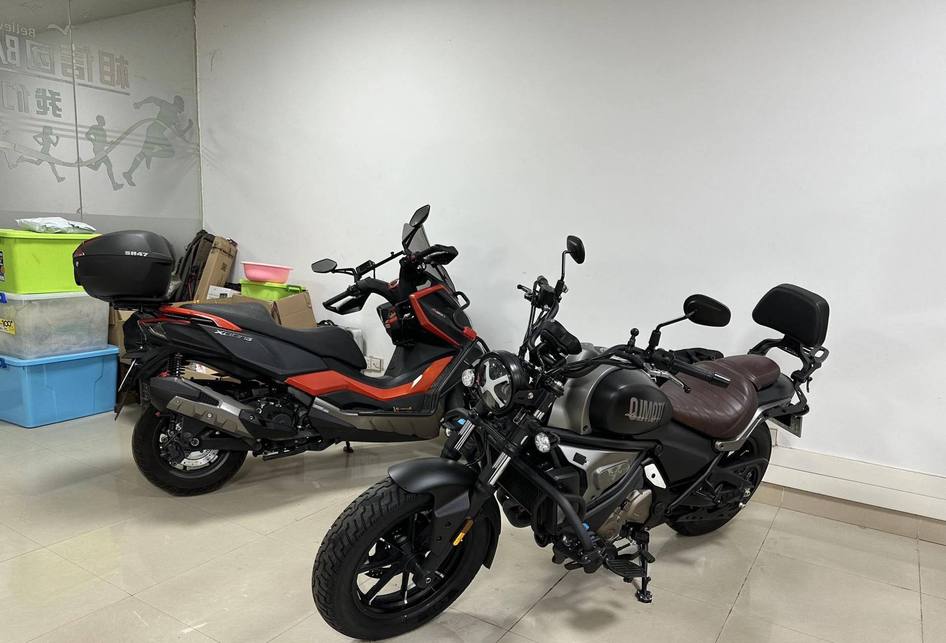 东莞拿下22年3月光阳s350,放办公室里面的车只行驶3700公里,揭阳牌