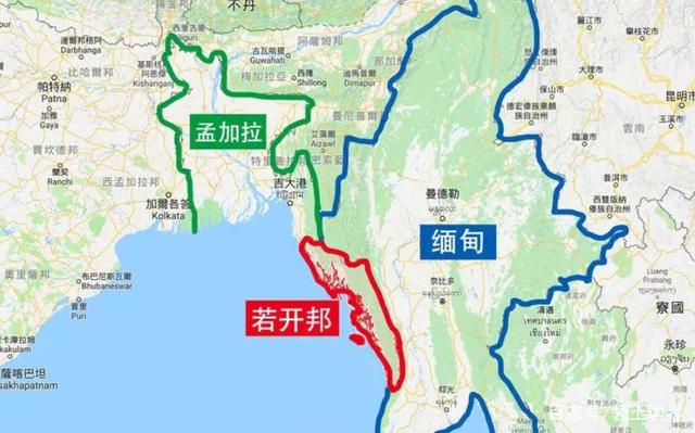 若开地区历史悠久,英国殖民者让矛盾更加激化