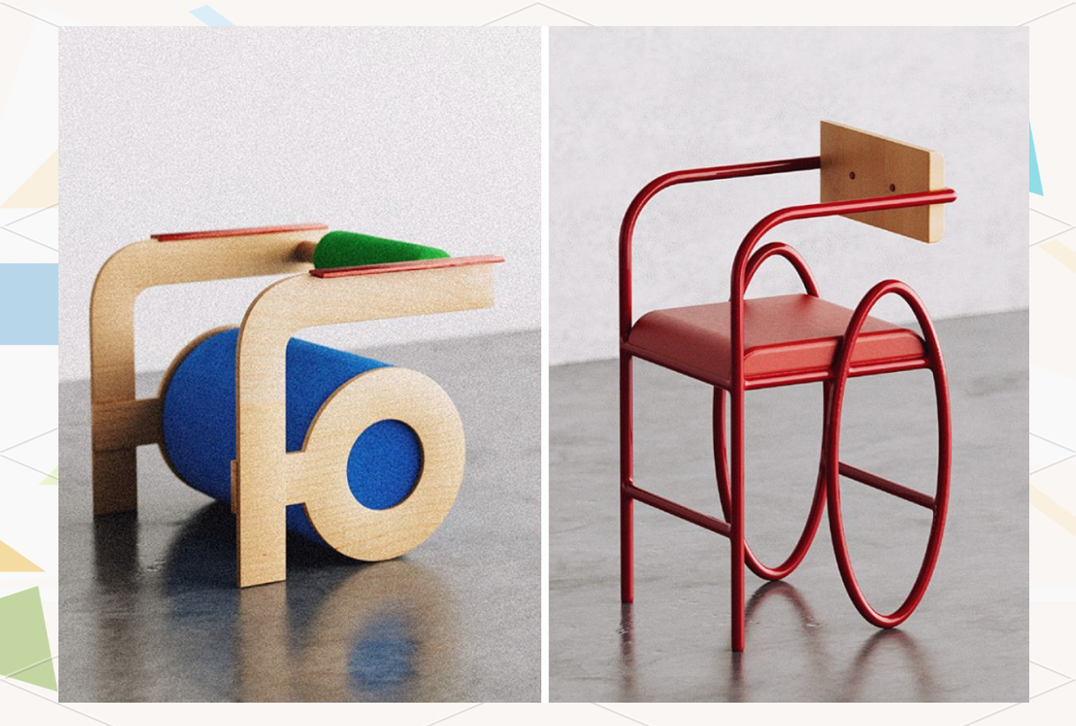 创意家具设计:字母灵感与工业风的完美结合