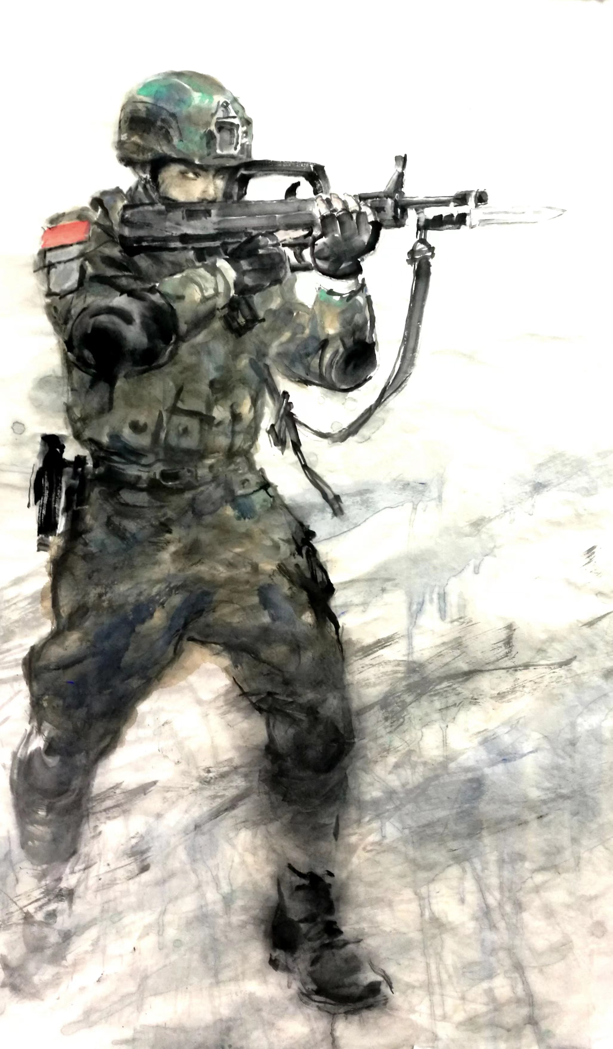 致敬军魂!看看这个画展上军旅画家们笔下的人民解放军