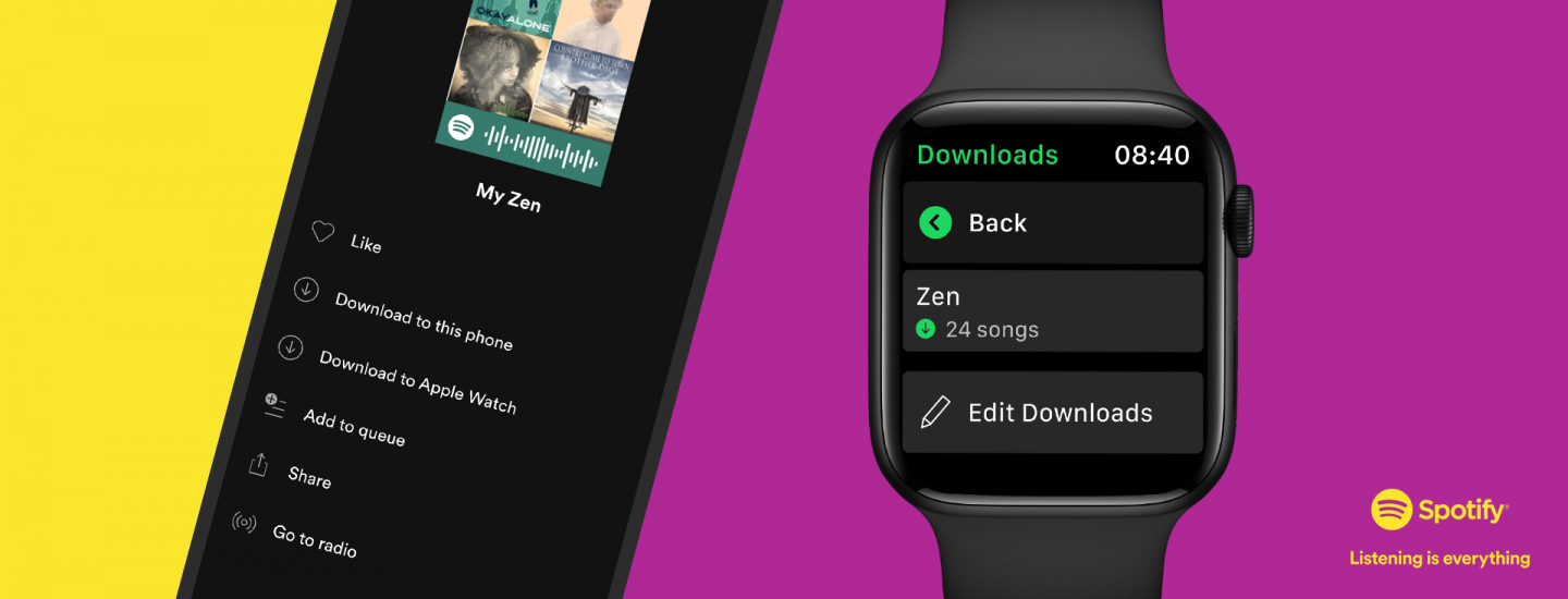 spotify 宣佈支持在蘋果 apple watch 端離線下載音樂,播客