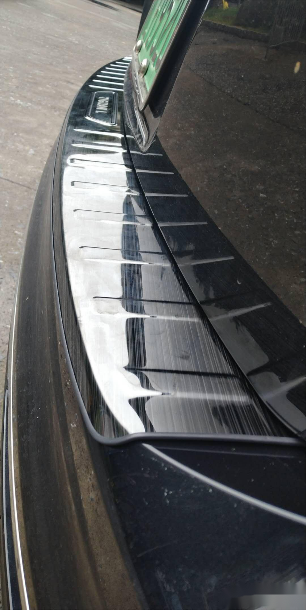 关爱途观l新能源-车尾安装金属后护板