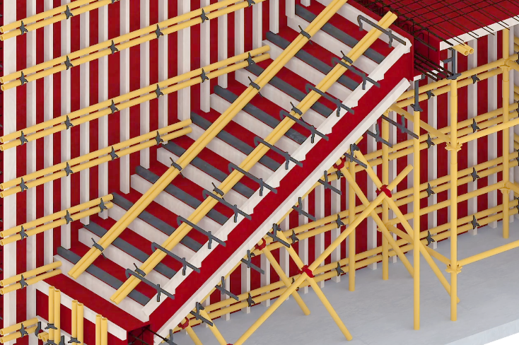楼梯支模施工全攻略:从搭设到浇筑的完整流程
