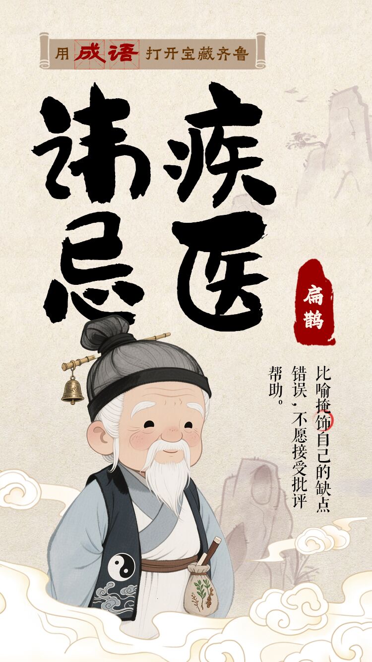 用成语打开宝藏齐鲁㊳丨讳疾忌医