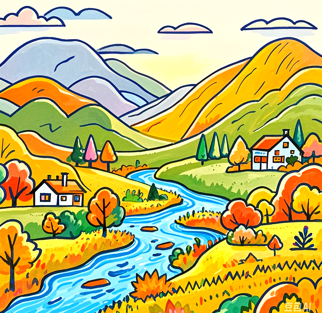 秋日主题绘画构思:众多创意与秋景完美交融的佳作