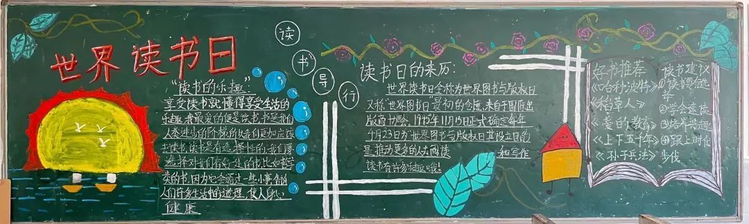书香伴我成长|长实呈贡世界读书日黑板报风采展