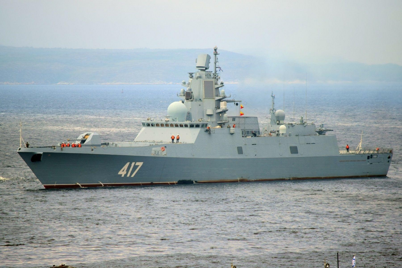 图为俄罗斯海军新型战舰