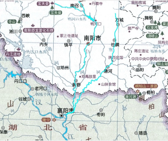 洛阳是唯一聚齐黄河,淮河,长江3大水系的城市?