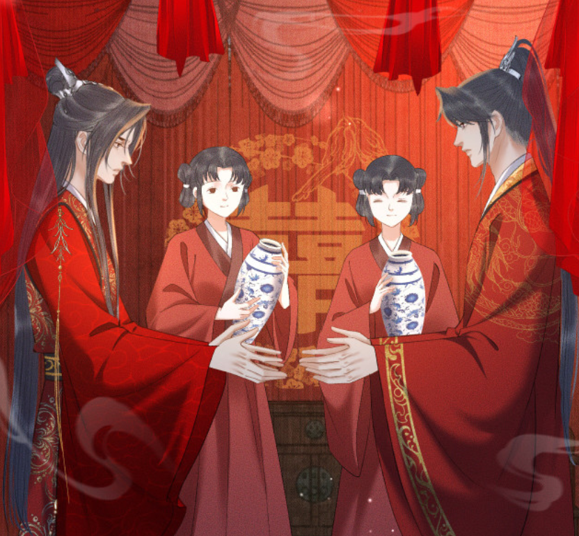 《二哈》漫画,楚晚宁与墨燃礼成,第二季换主笔了