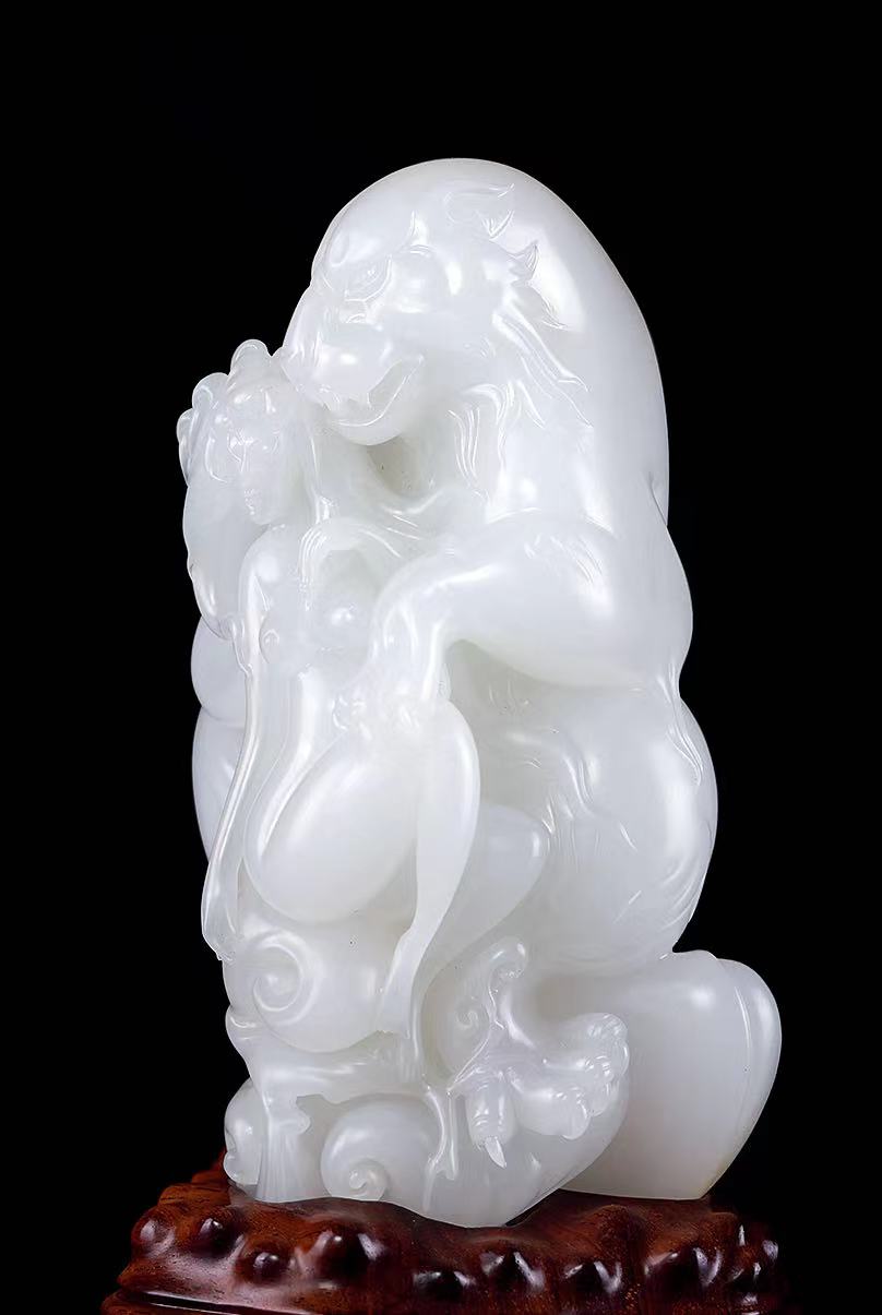 上海联合2022年秋拍|吴德昇 白玉山鬼摆件