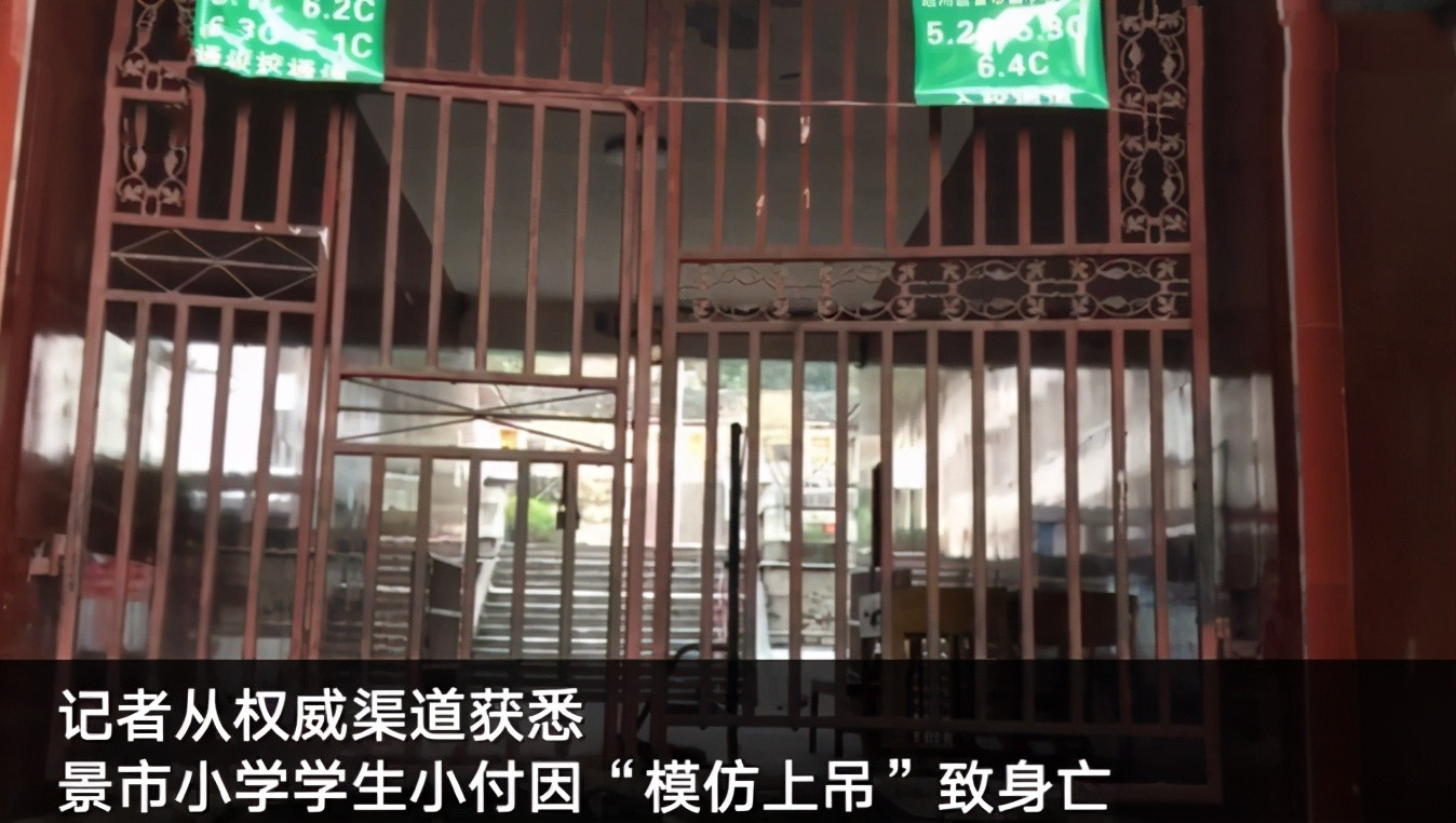 小学生上吊身亡图片