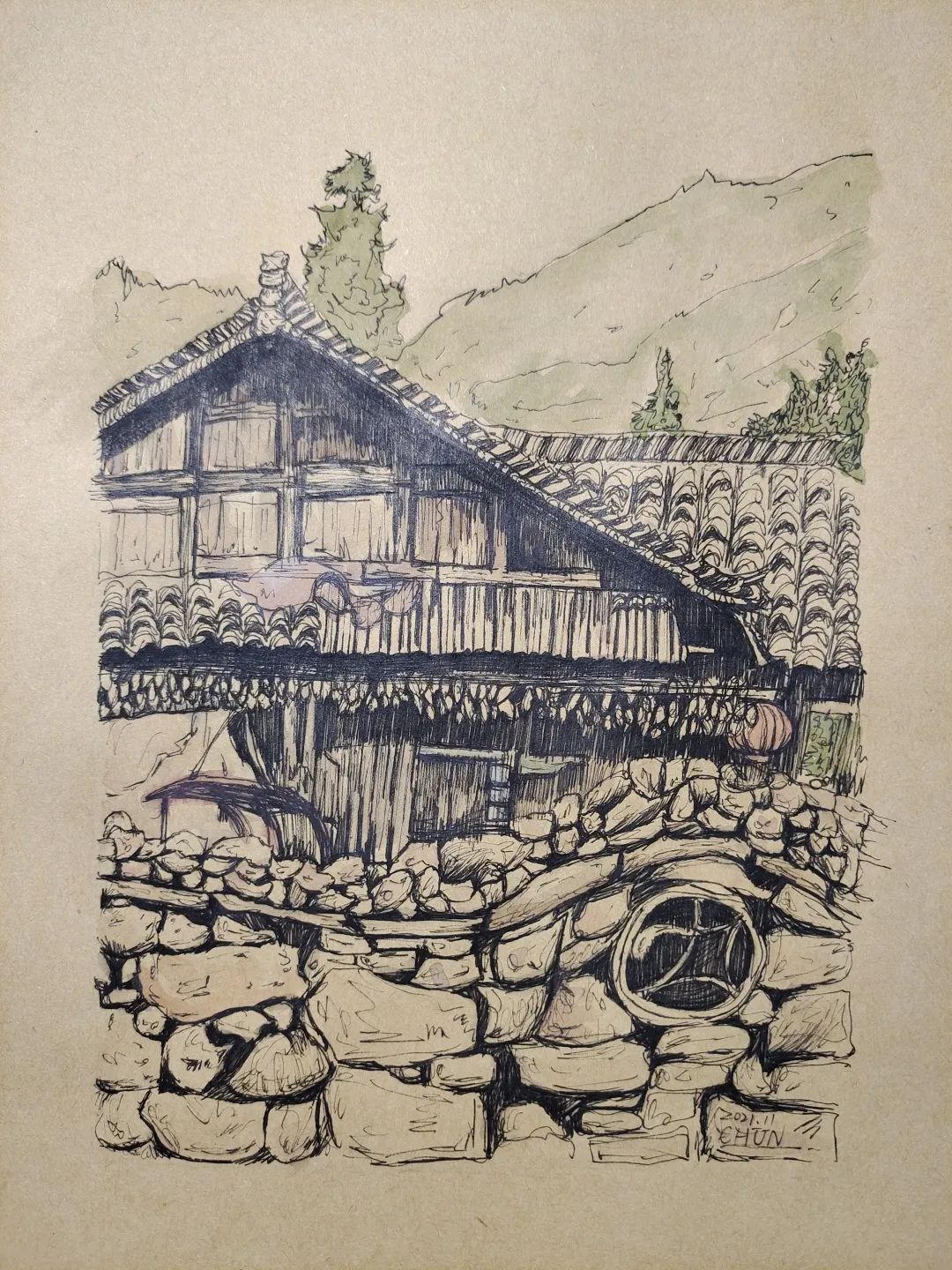 最美恩施|二〇一九级美术学绘画班采风作品展