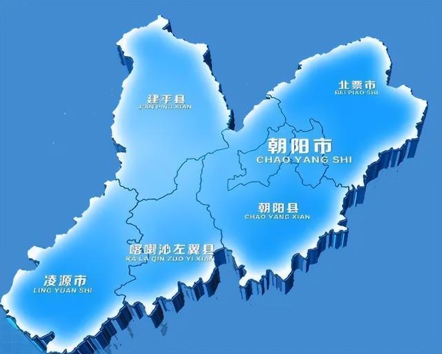 赤峰朝阳地图图片