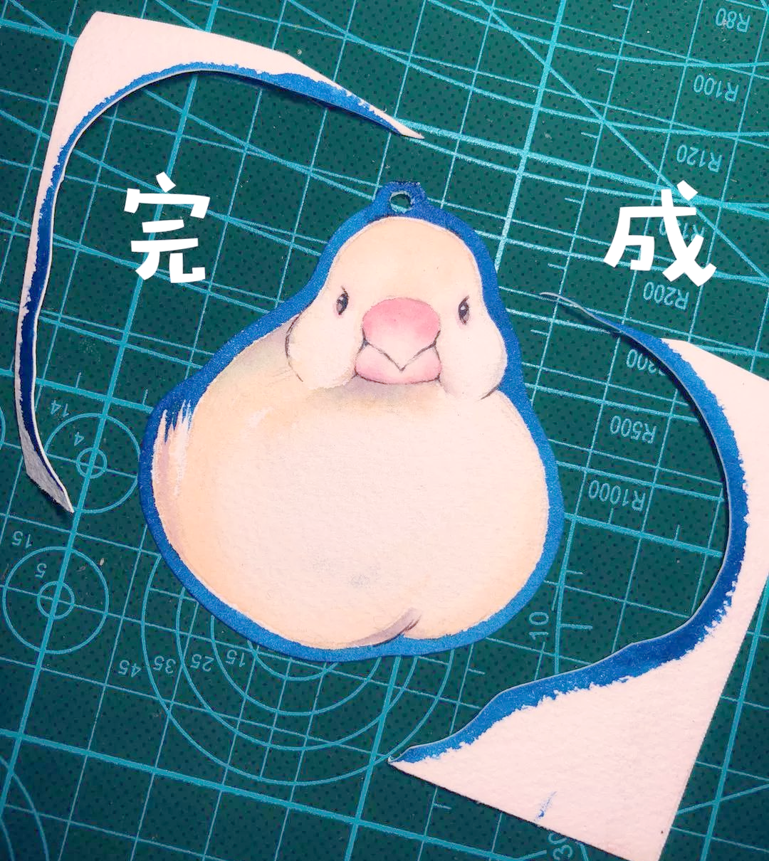 自己动手!轻松打造水彩手绘文鸟书签