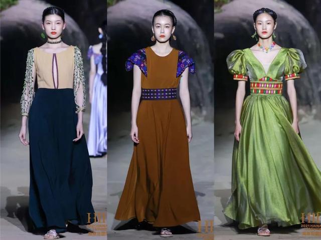 新潮黎锦服装亮相2021海南岛国际时装周