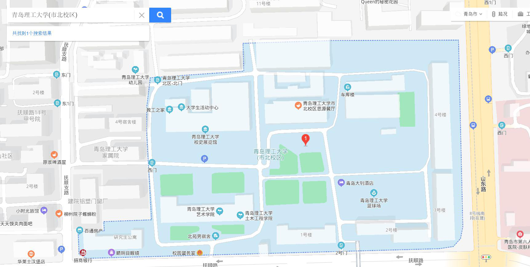 青岛理工地图图片