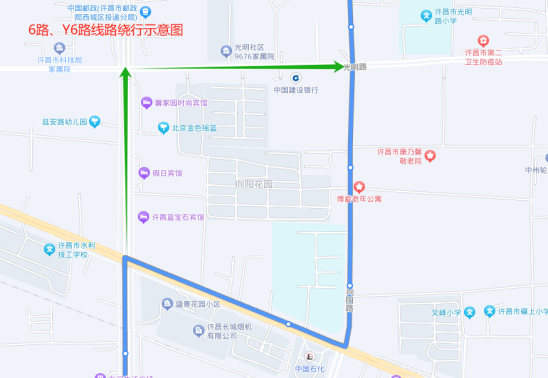 许昌105路公交车路线图图片