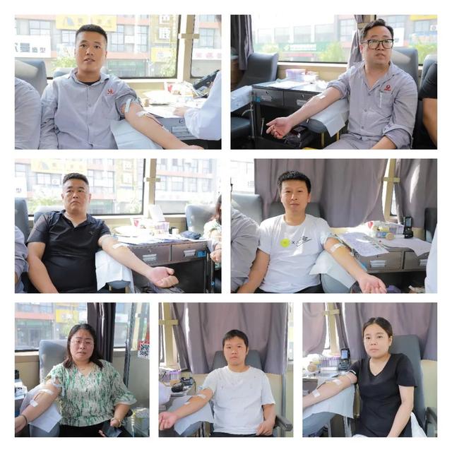 华州区瓜坡镇政府组织开展团体献血活动