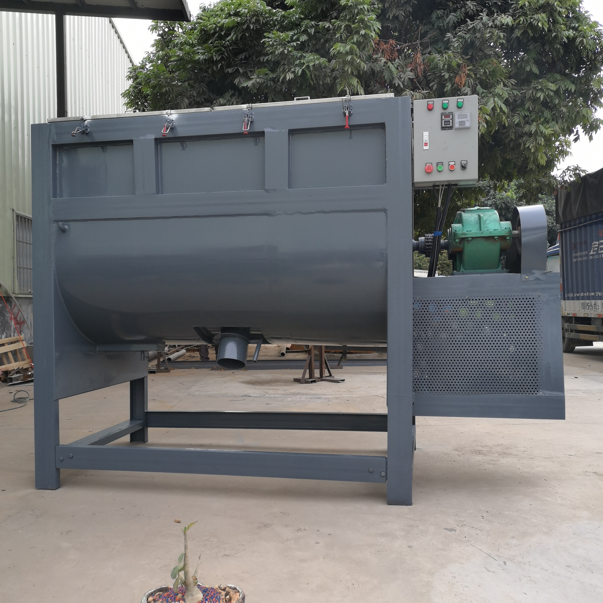 腻子粉搅拌机 卧式螺带干粉颗粒混合机不锈钢卧式搅拌机批发