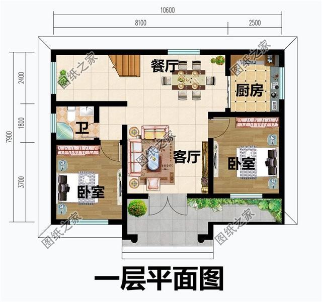 农村一层经济实惠自建房,价美还好看,骨子里流露出的优雅