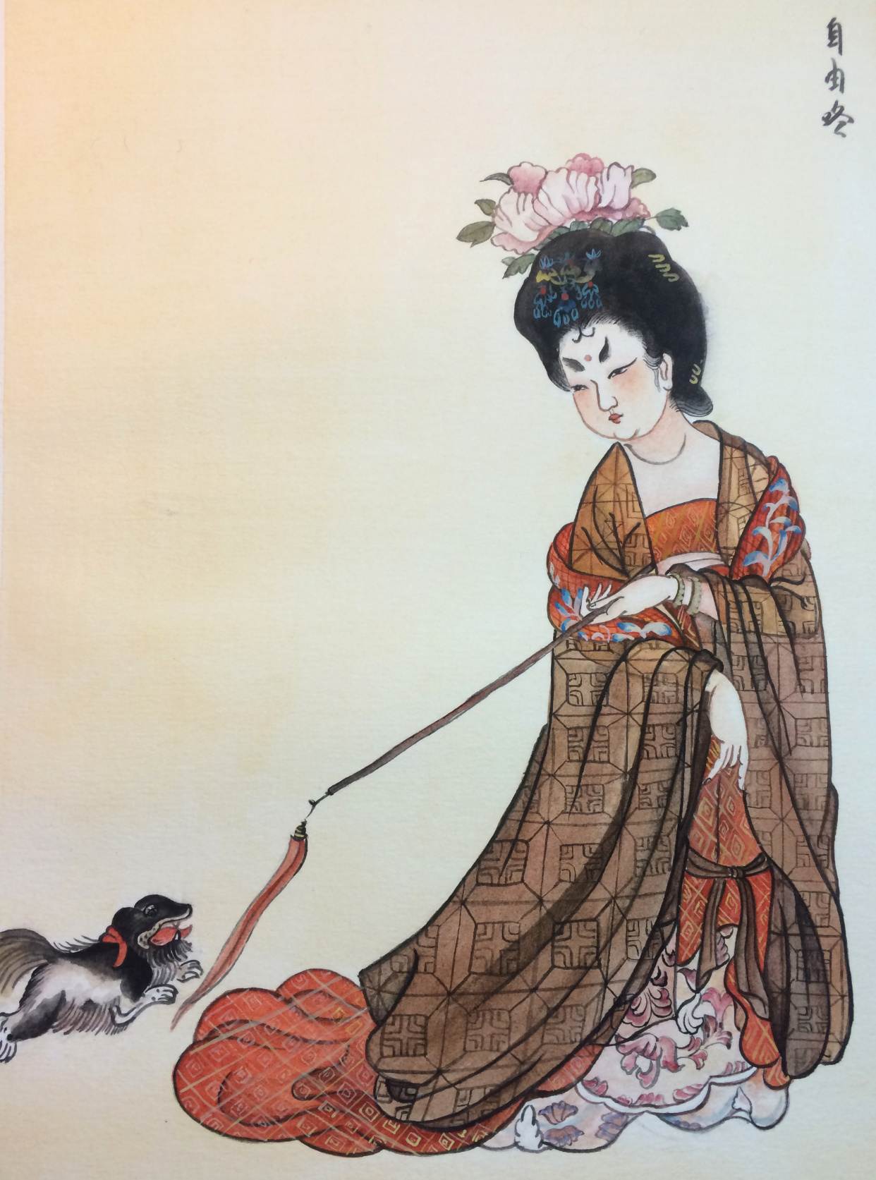 唐朝绘画真是了不起,走近《簪花仕女图》,学习古人的优秀艺术