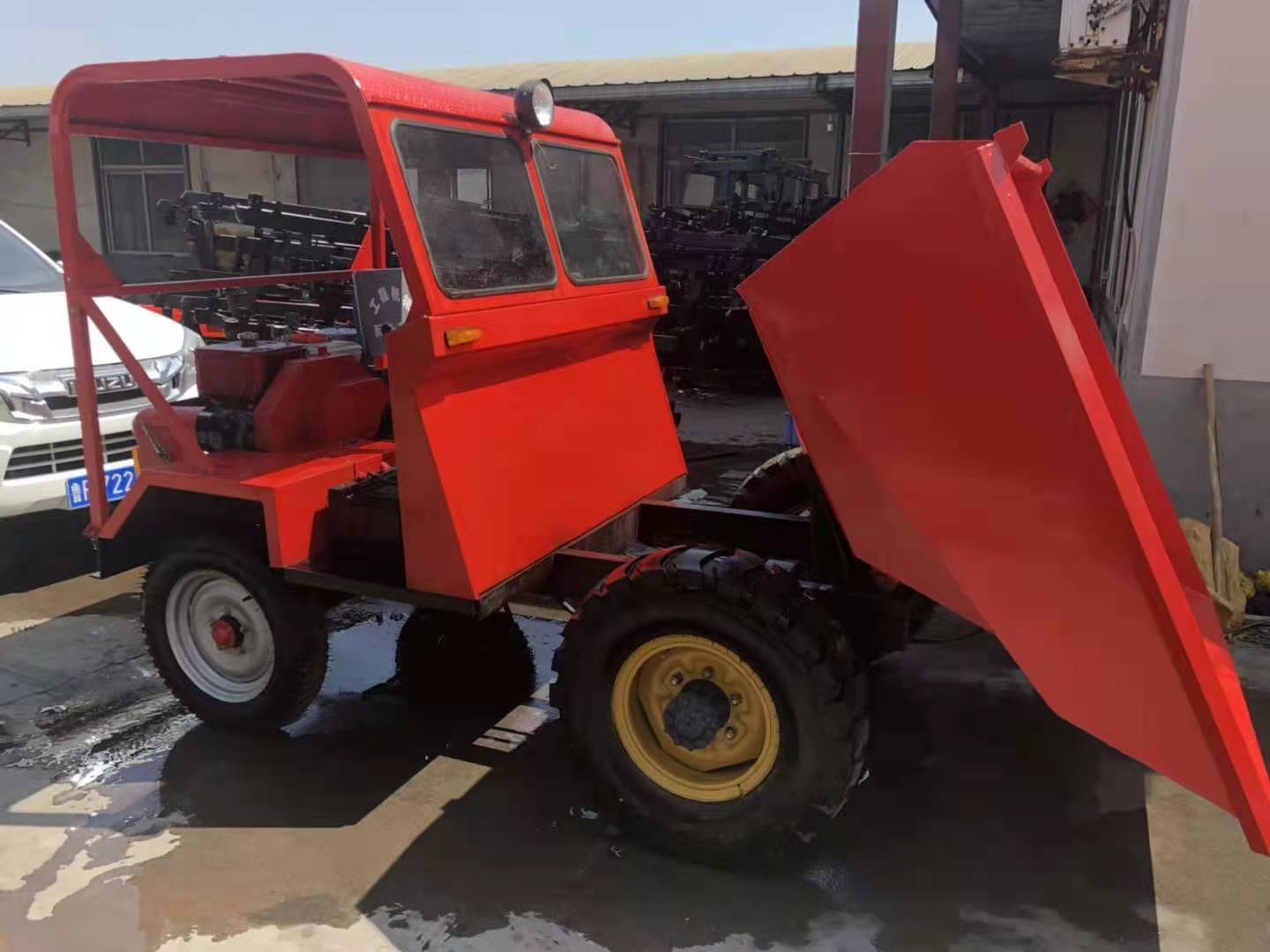 工地四轮装卸蹦蹦车 顺诚 fc-20液压自卸柴油前翻斗车