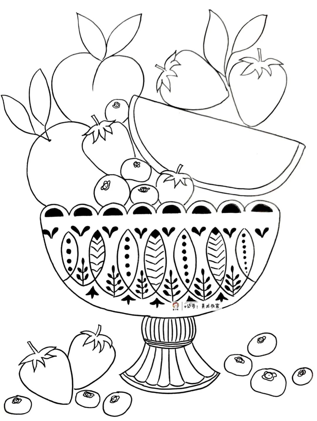 儿童画水彩笔|这个夏天,水果很甜,水灵灵又美滋滋!